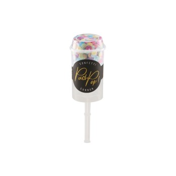 Partydeco Push-Pop Konfetti farbig, Ø Konfettis: 8 mm Partydeco Push-Pop Konfetti farbig, Ø Konfettis: 8 mm