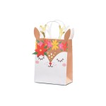 Partydeco Sac cadeau Chevreuil 20,5 x 30 x 10,5 cm, Multicolore