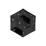 Partydeco Assiettes jetables Let's Celebrate 20 cm, 6 Pièce/s, Noir