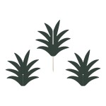 Partydeco Topper pour gâteau Aloha Ananas 6 Pièce/s, Vert