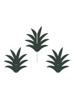 Partydeco Topper pour gâteau Aloha Ananas 6 Pièce/s, Vert