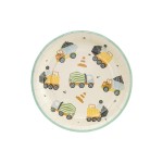 Partydeco Assiettes jetables Véhicules de chantier 18 x 18 cm, 6 Pièce/s, Multicolore