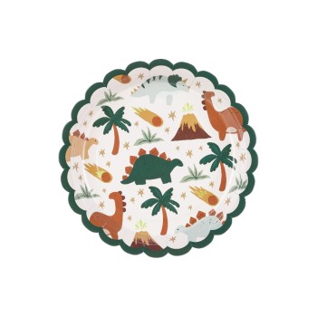 Partydeco Teller Dinosaurier, mix, 18x18 cm, 6 Stück Partydeco Teller Dinosaurier, mix, 18x18 cm, 6 Stück