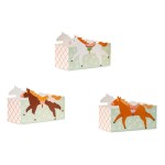 Partydeco Bols jetables Cheval 3 pièces