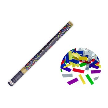 Partydeco Konfettikanone Streifen, farbig, 80 cm Partydeco Konfettikanone Streifen, farbig, 80 cm