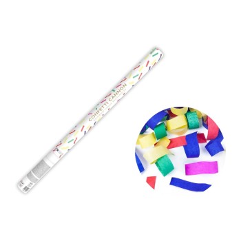 Partydeco Konfettikanone Streifen, farbig, 80 cm Partydeco Konfettikanone Streifen, farbig, 80 cm