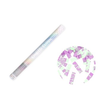 Partydeco Konfettikanone Streifen, irisierend, 60 cm Partydeco Konfettikanone Streifen, irisierend, 60 cm