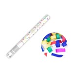 Partydeco Canon à confettis rayures en couleur, 60 cm
