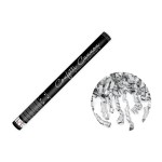 Partydeco Canon à confettis serpents argent, 60 cm