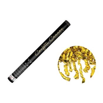 Partydeco Konfettikanone Schlangen, gold, 60 cm Partydeco Konfettikanone Schlangen, gold, 60 cm