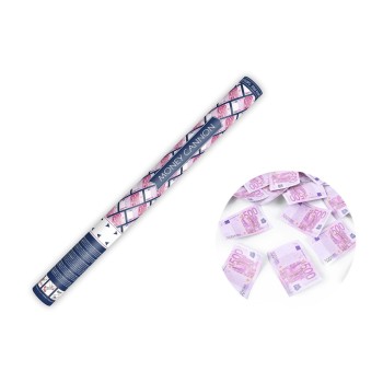 Partydeco Konfettikanone Geld, pink, 60 cm