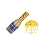 Partydeco Canon à confettis de champagne, or, 20.5 cm