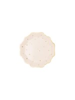 Partydeco Teller Sterne, beige, 21 cm, 6 Stück
