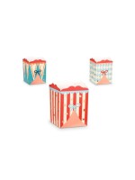 Partydeco Popcornboxen Zirkus, 8x11.5x8cm, 6 Stück