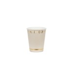 Partydeco Gobelets jetables Étriers, Beige, 9 cm, 220 ml, 6 pièces