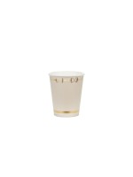 Partydeco Becher Steigbügel, beige, 9 cm, 220ml, 6 Stück