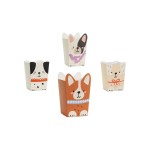 Partydeco Bols jetables Chiens 8.7 x 8.7 cm, Multicolore