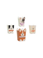 Partydeco Snackboxen Hunde, Mix, 8.7 x 8.7 cm, Mix, 6 Stk.