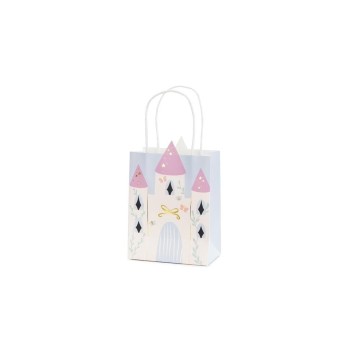 Partydeco Sachet cadeau Château 14 x 8 x 20 cm, 1 pièce