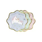 Partydeco Assiettes jetables Licorne 18 cm, 6 pièces