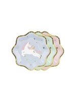 Partydeco Teller Einhorn, Mix, 18 cm, 6 Stück