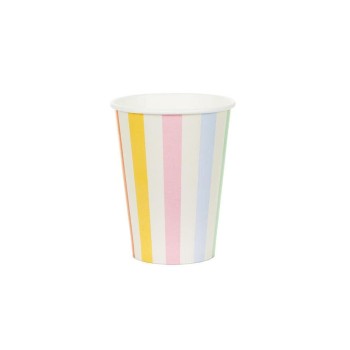 Partydeco Gobelets jetables Bandes 6 Pièce/s Partydeco Gobelets jetables Bandes 6 Pièce/s