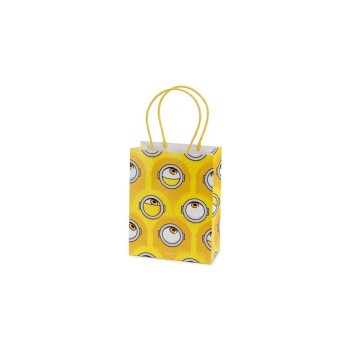 Partydeco Geschenktasche Minions, yellow, 12x15.5x6 cm, 6 Stück