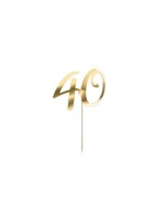 Partydeco 40 Or, papier, bois