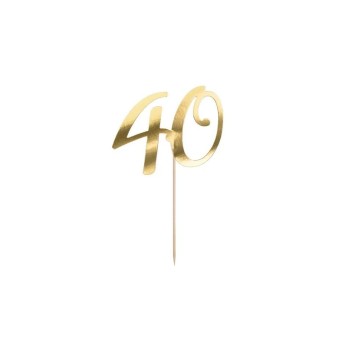 Partydeco 40 Or, papier, bois Partydeco 40 Or, papier, bois