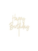 Partydeco Joyeux anniversaire Bois 15 x 16,5 cm