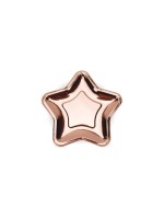 Partydeco Teller Stern, Metallic Roségold 18 cm