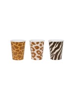 Partydeco Taches sur la tasse Safari Carton, 220 ml