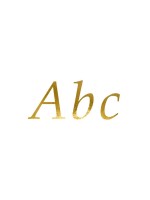 Partydeco Sticker Buchstaben Alphabet, Gold, 171 Stück