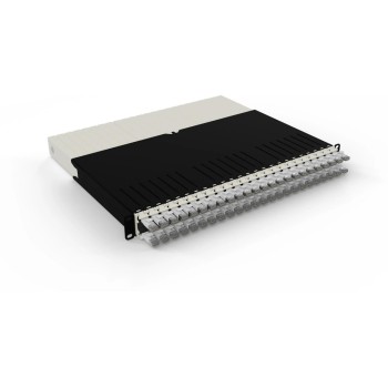 Patchbox One Cat.6A, 19 365mm, STP white, with 24 Kassetten with 0.8m Slimpatch cable