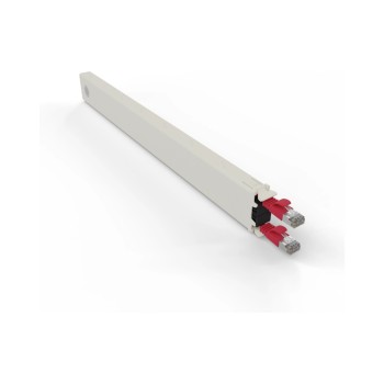 Patchbox One Cat.6A, Kassette STP red, 0.8m Slimpatch cable, for PONEFRAME Patchbox One Cat.6A, Kassette STP red, 0.8m Slimpatch cable, for PONEFRAME