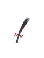 Patchsee Câble patch ThinPATCH Cat 6A, U/UTP, 0.15 m, Noir 10 pièces