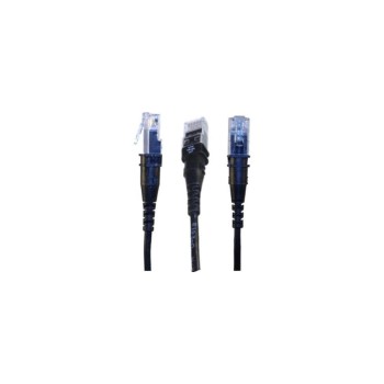 PatchSee ThinPATCH Cat.6A U/FTP patch cable, 7.9m, black , LED-Identifikation PatchSee ThinPATCH Cat.6A U/FTP patch cable, 7.9m, black , LED-Identifikation