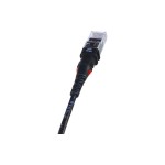 PatchSee ThinPATCH Cat.6A U/UTP patch cable, 9.7m, black , LED-Identifikation