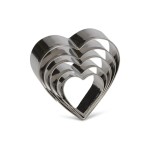 Patisse Emporte-pièce pour biscuits Coeur, 5 pièces
