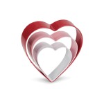 Patisse Emporte-pièce pour biscuits Cœur, 3 pièces