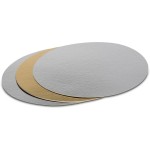 Patisse Base de gâteau 3 pièces, or / argent