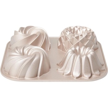 Patisse Mini Gugelhupf Blech, 4er Aluguss Patisse Mini Gugelhupf Blech, 4er Aluguss