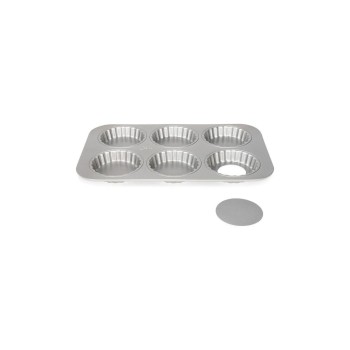 Patisse Mini-Quicheform-Blech Silver-Top, with losen Böden, rund Patisse Mini-Quicheform-Blech Silver-Top, with losen Böden, rund