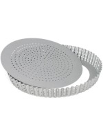 Patisse Quicheform Boden Silver-Top, gelocht with losem Boden, ø 24 cm