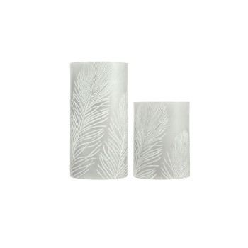 PAULEEN Cosy Feather Wachskerze 2er Set, exkl. Batterie 6x AAA, LED, Timer PAULEEN Cosy Feather Wachskerze 2er Set, exkl. Batterie 6x AAA, LED, Timer