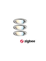 Paulmann EBL Set Nova Plus Zigbee Coin, 3x6W TW 230V 51mm Eisen geb.