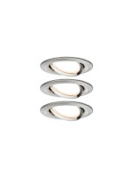 Paulmann Spot encastré Set Nova Coin, 3 x 6 W, 2700 K, fer