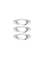 Paulmann Spot encastré Set Nova Coin, 3 x 6 W, 2700 K, chrome