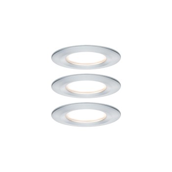 Paulmann EBL Set Nova Coin, starr LED 3x6W 2700K 230V Alu ged