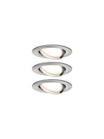 Paulmann Spot encastré Nova Coin 3-Stepdim Set, 3 x 6 W, 2700 K, fer
